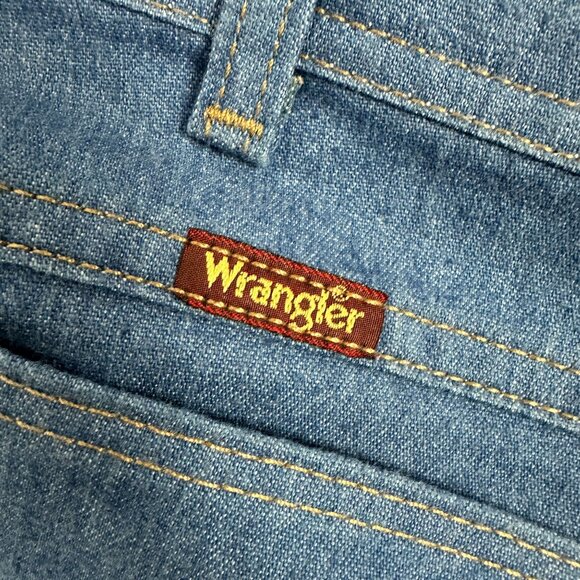 Wrangler Men's Blue Denim Jeans 38x30 Regular Fit - Picture 3 of 5